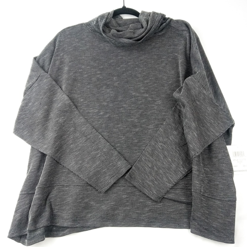 89TH & MADISON Long Sleeve Shirt Women's Medium Black NWT